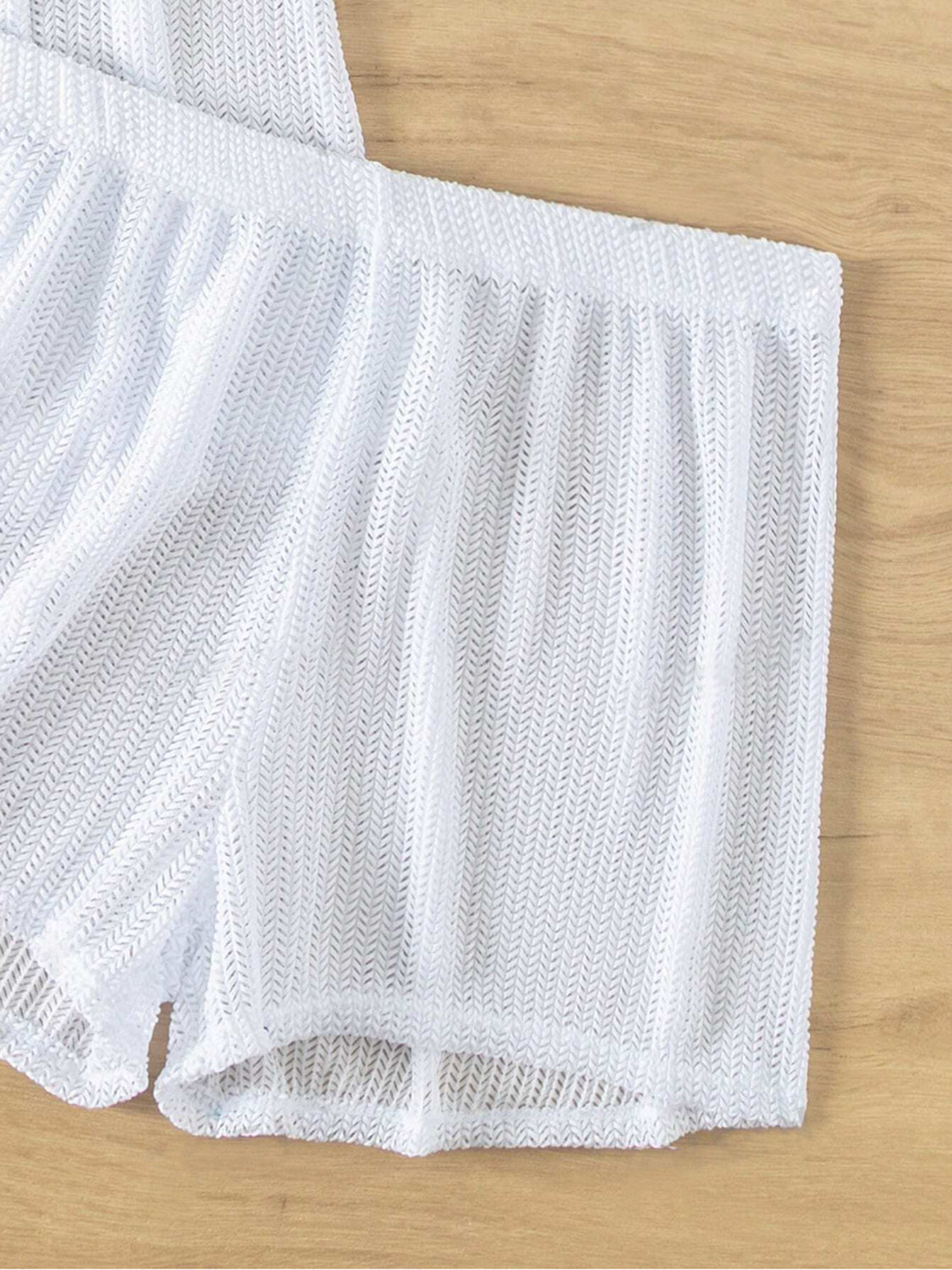 Open Front Half Sleeve Top and Shorts Cover Up Set - MONLANE