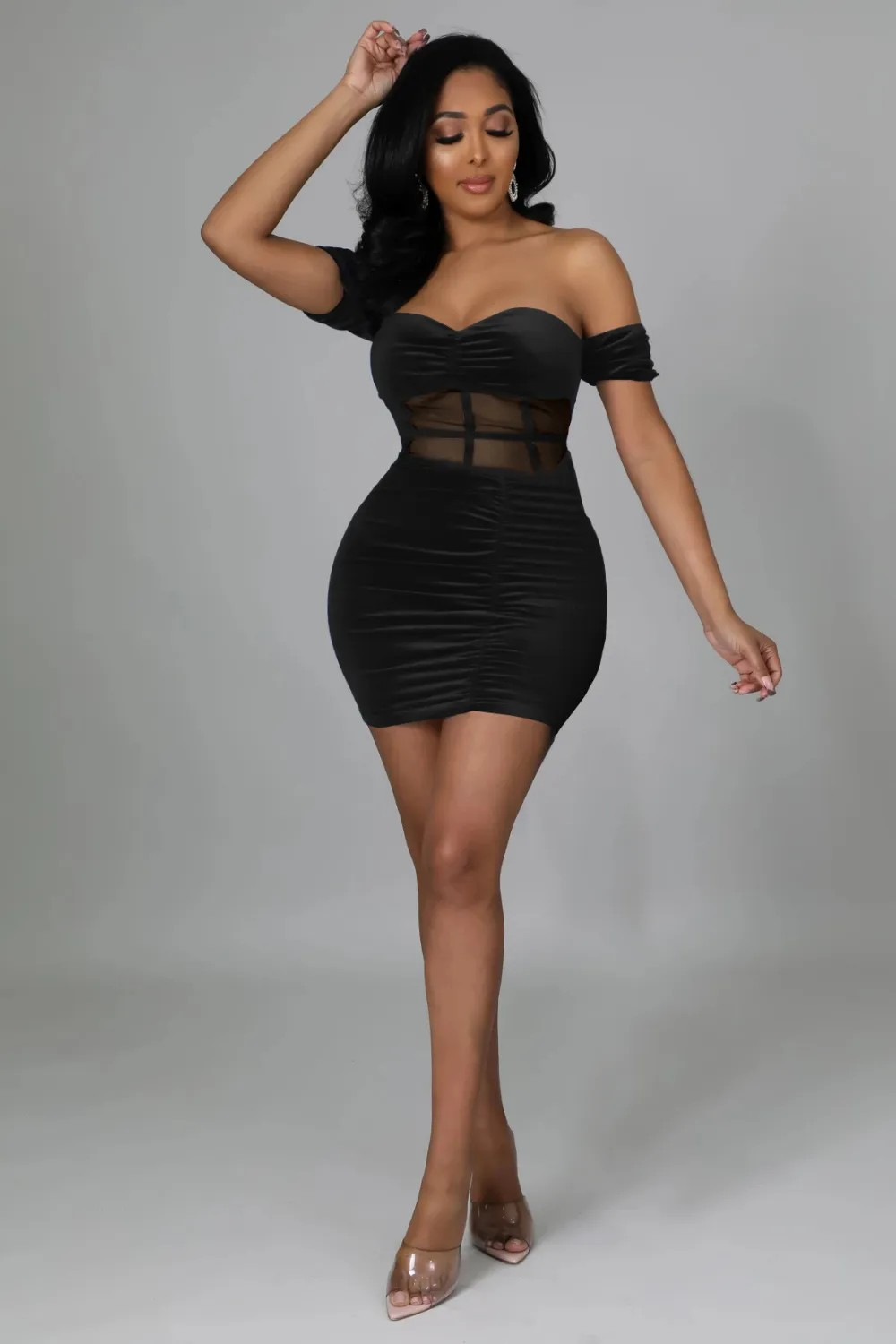 Sexy One-Shoulder Evening Dress