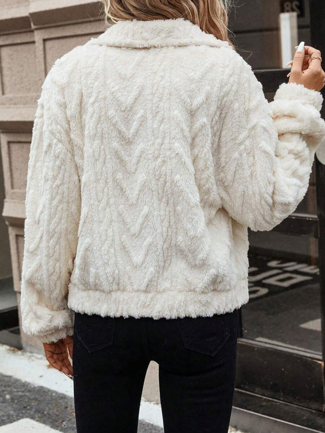 Long Sleeve Fuzzy Outerwear