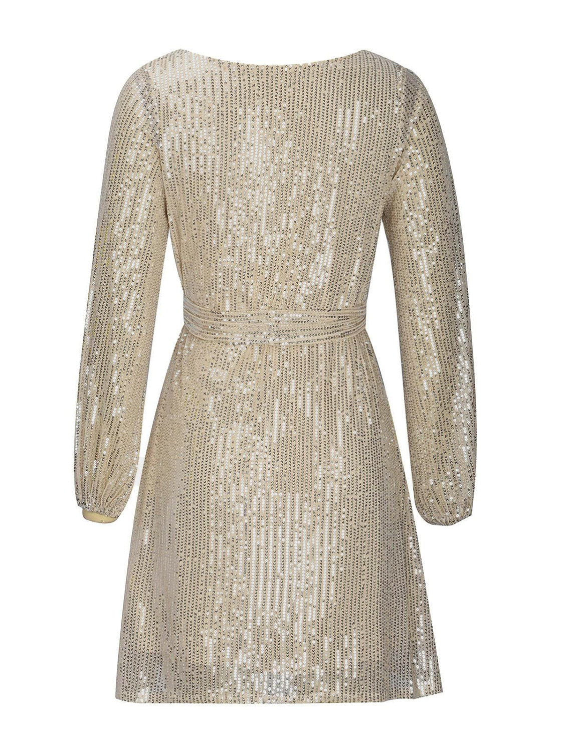 Sequin Long Sleeve Mini Dress