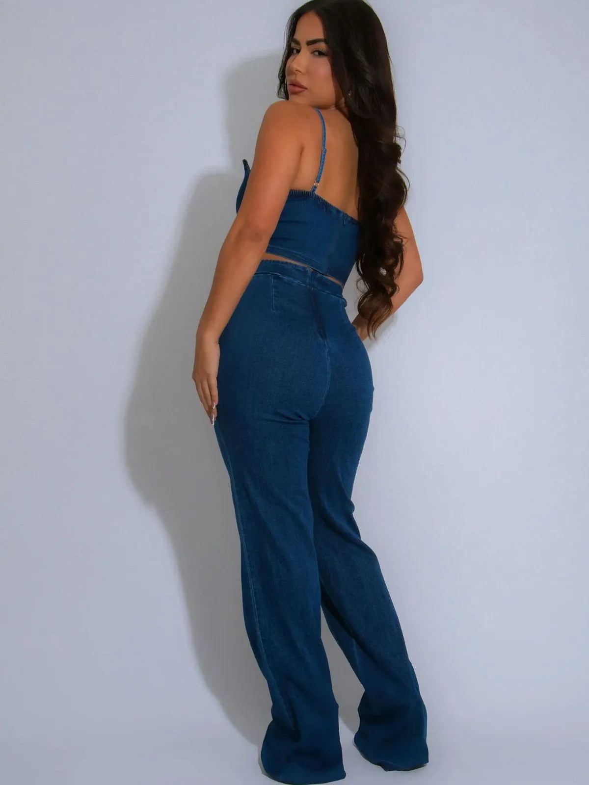 Slim Fit Jeans Two-Piece Denim Set