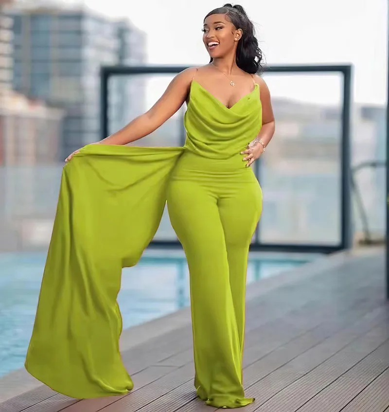 Backless hip hugging jumpsuit