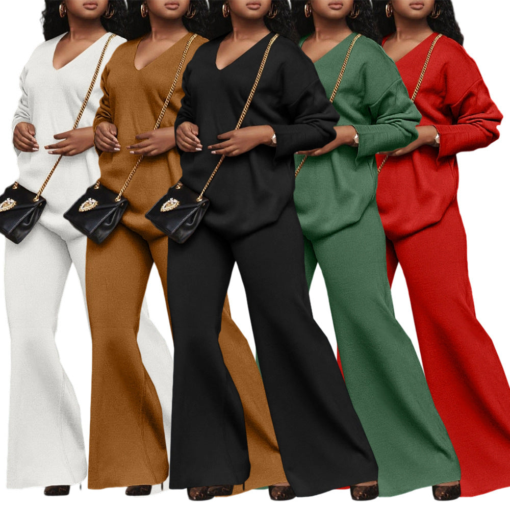 Thick Suede Sleeve Two-Piece Set