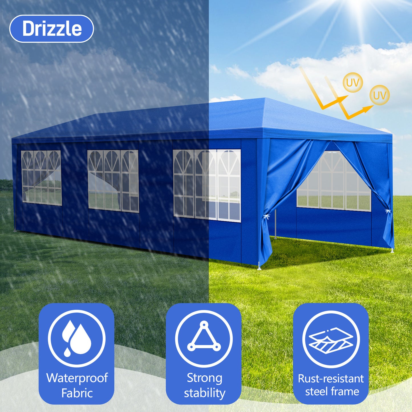 10'x30' Outdoor Party Tent 8 removable walls