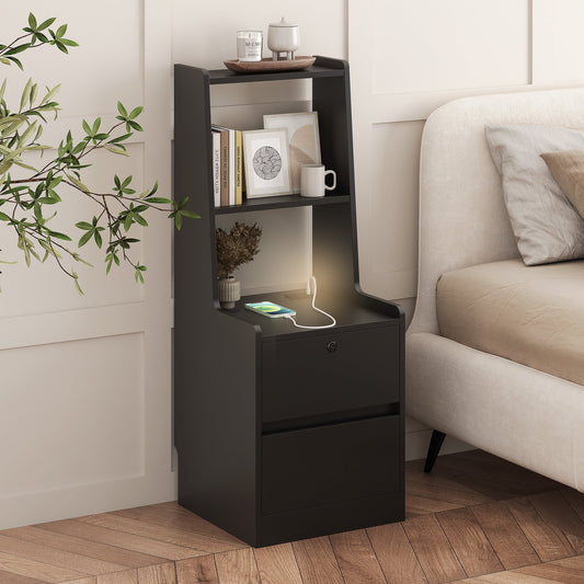 Smart Nightstand with Night Light
