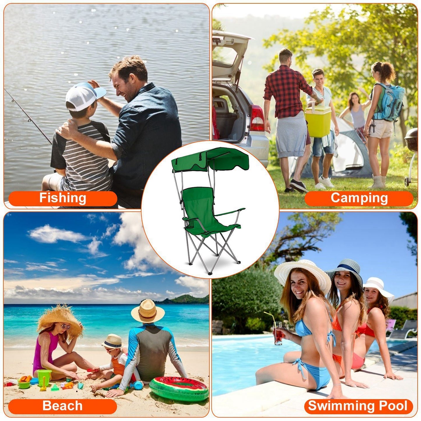 Foldable Canopy Chair