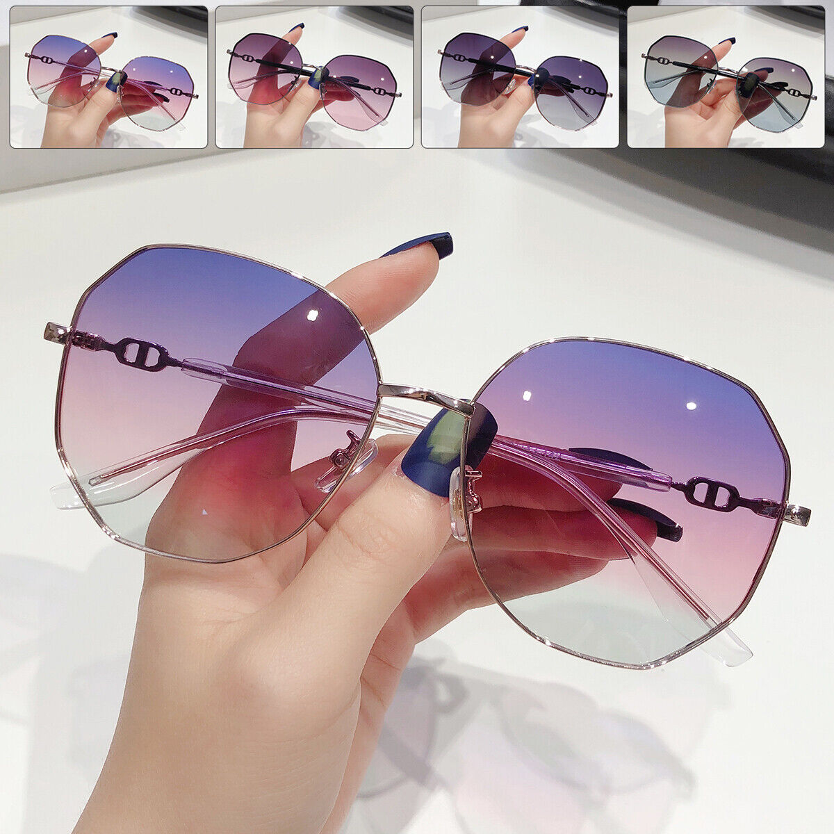 Oversized Retro Ladies Sunglasses