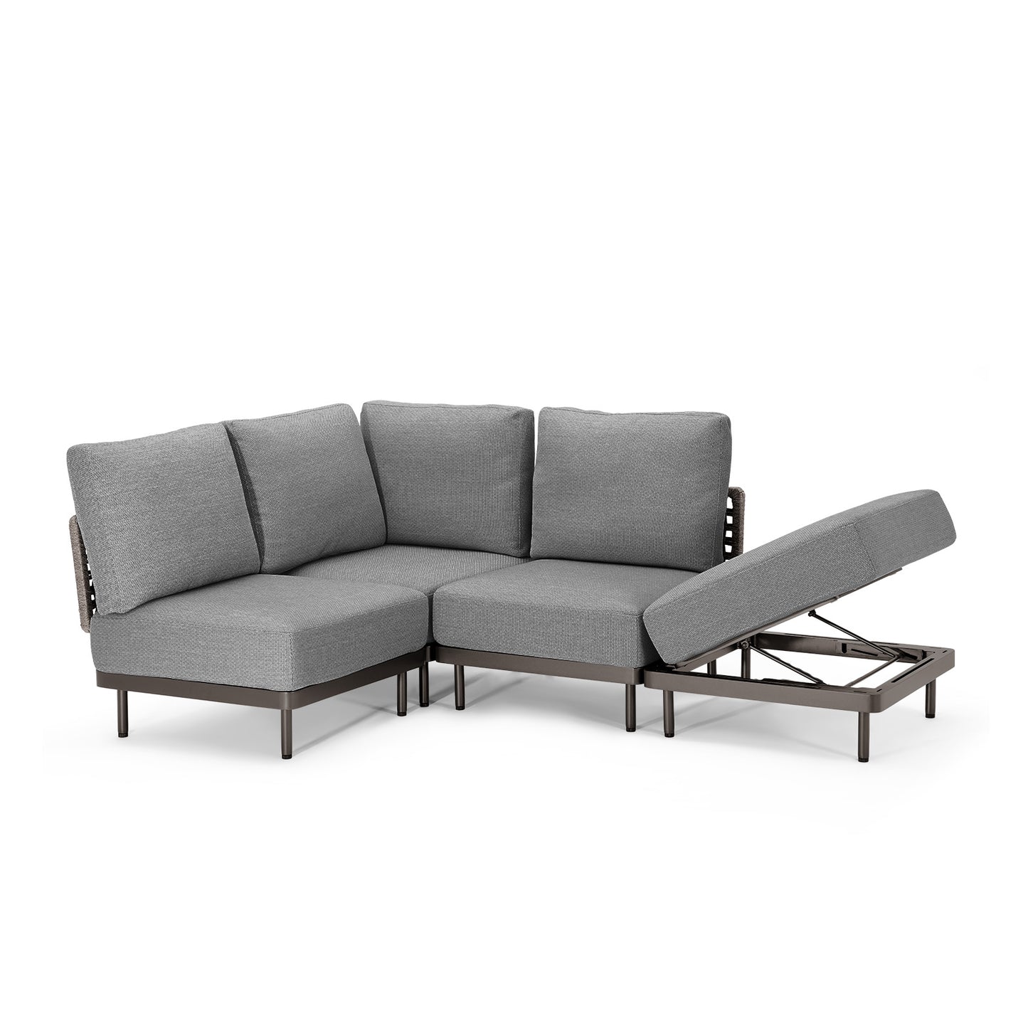 85.9 Wide Outdoor Sofa and Adjustable Recliner