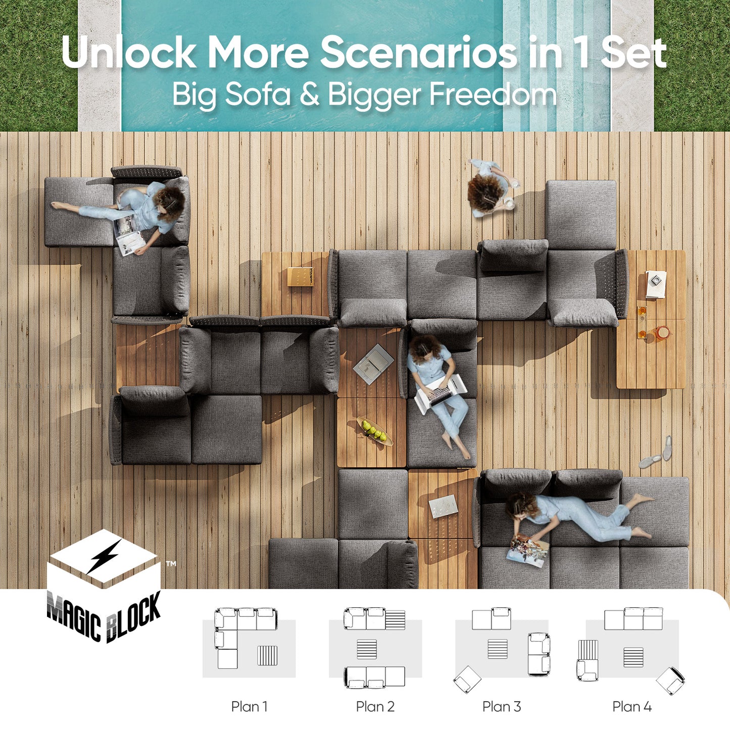 3 Seat Outdoor Sofa
