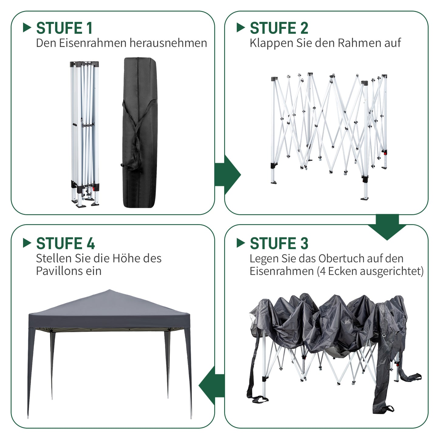 10x10ft Outdoor Portable Instant Canopy