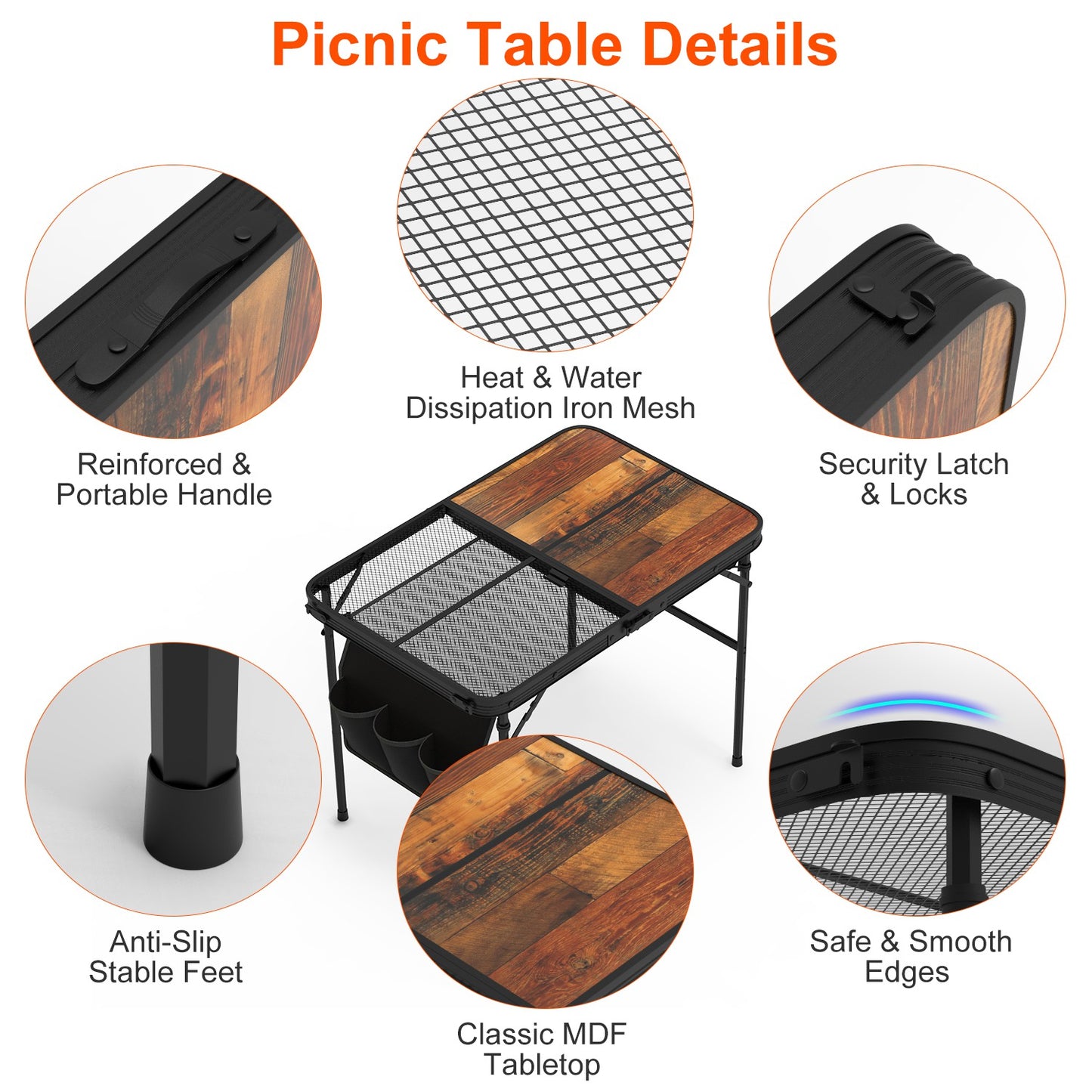 Foldable Camping Picnic Table