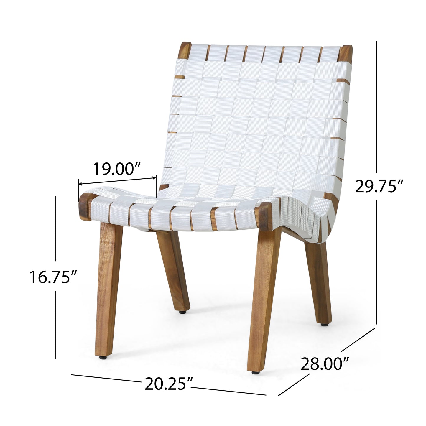 Outdoor Acacia Rope Weave 3 Piece Set