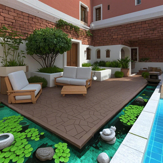 DIY Easy To Clean Interlocking Deck Tiles