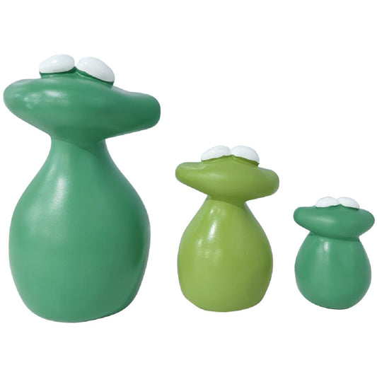 3 PCS Big Mouth Frog Garden Decoration