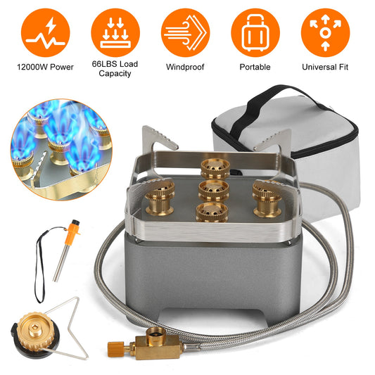 Portable Camping Stove With Cassette Adapter