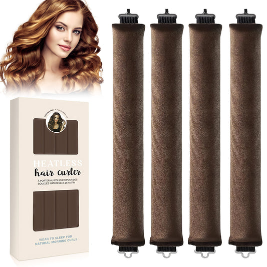 Overnight Heatless Hair Curler-Brown