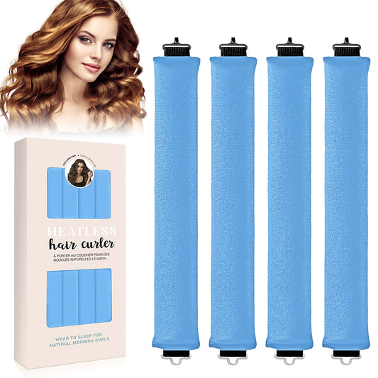 Overnight Heatless Hair Curler-Blue