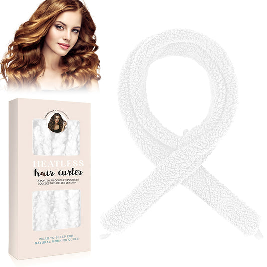 Satin Heatless Hair Curler-White