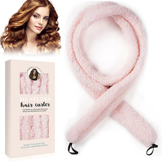 Satin heatless hair curler