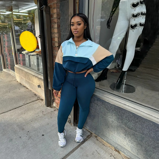 Sports Leggings Two-Piece Set