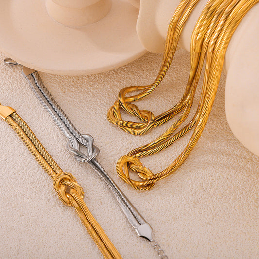 Titanium Steel Knot Bracelet - MONLANE