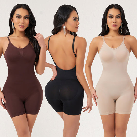 Backless Plus Size bodysuit