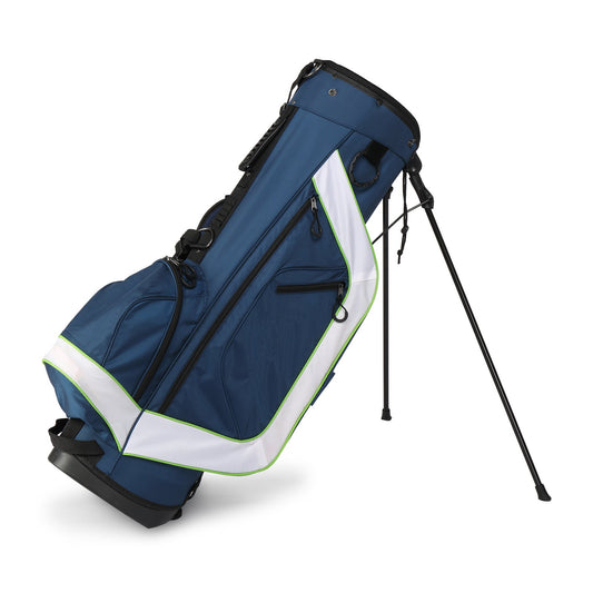 6 Hole Multi-Function Bracket Golf Bag Blue And White - MONLANE