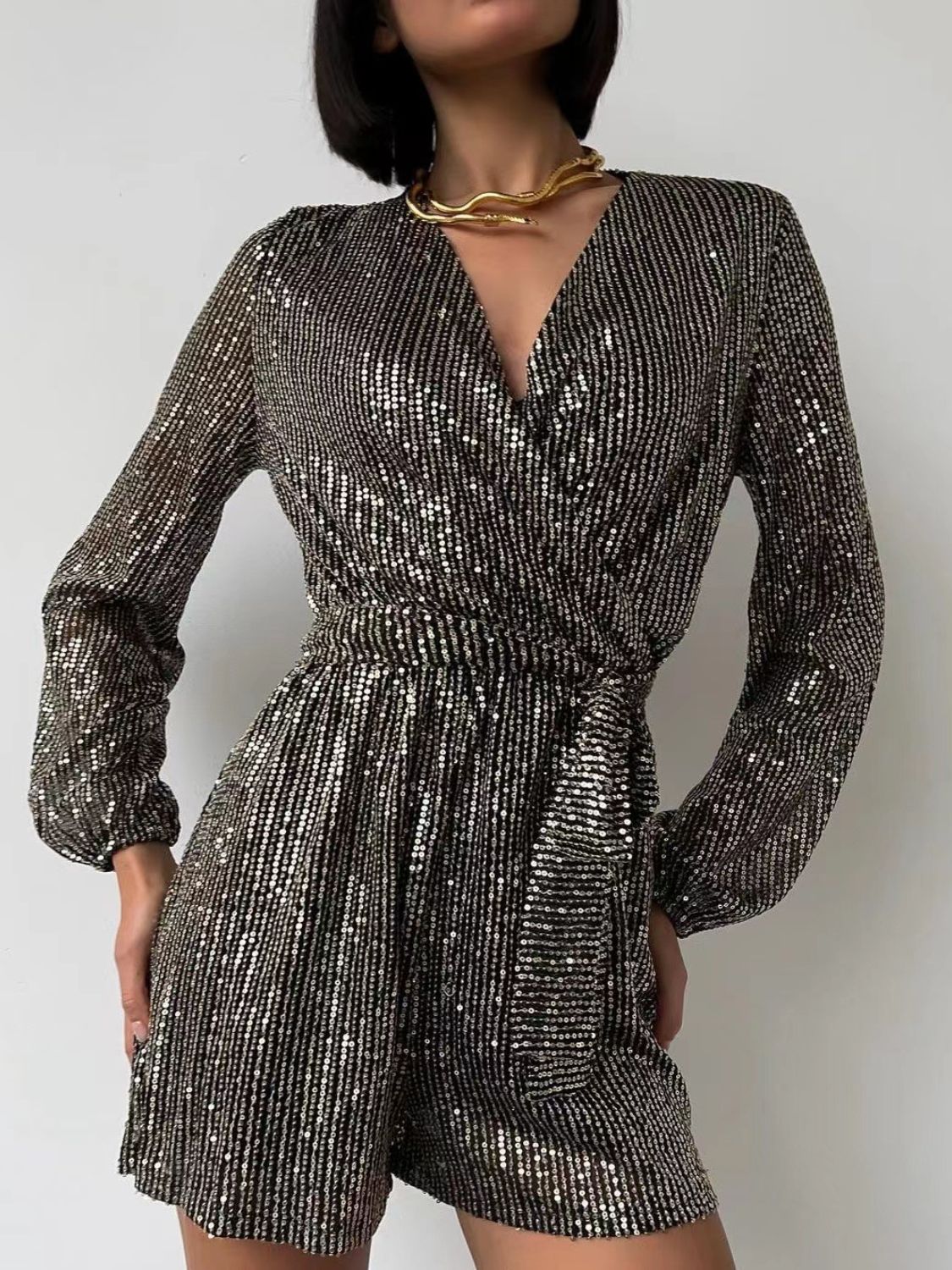 Full Size Long Sleeve Romper