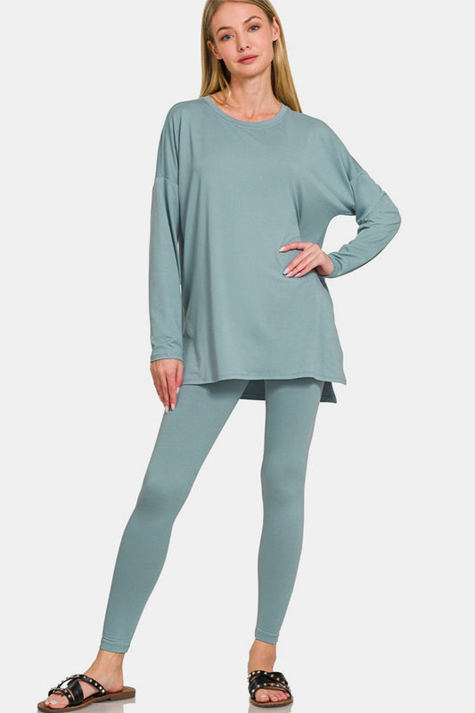 Full Size Leggings Lounge Set