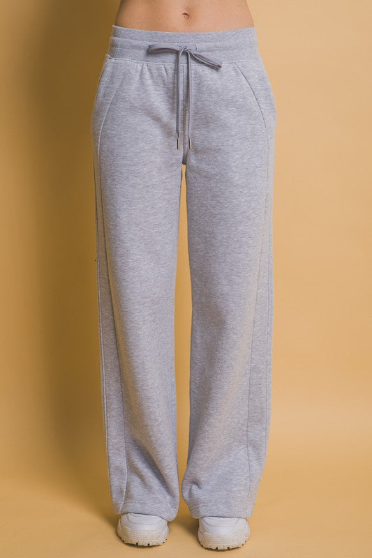 Wide Leg Sweatpants with Pockets