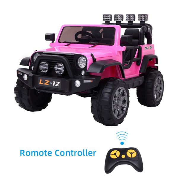 Rechargeable Kids Ride On Car Toy (Pink) - MONLANE