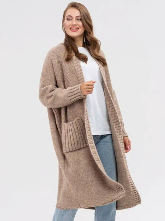 Open Front Long Sleeve Cardigan