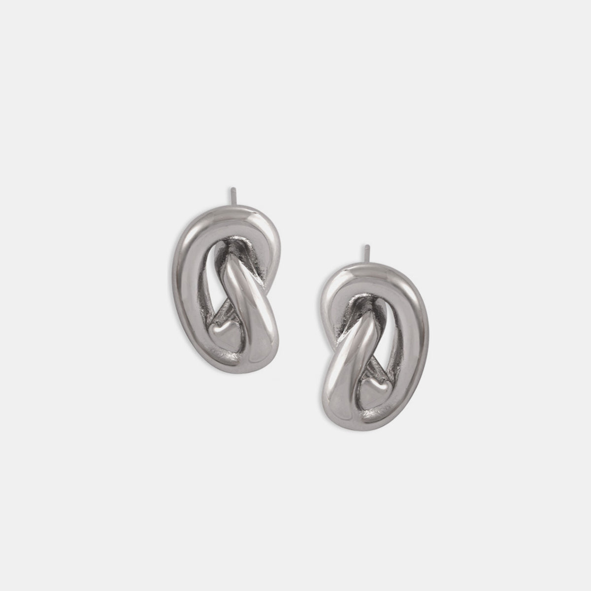 Titanium Steel Knot Stud Earrings - MONLANE