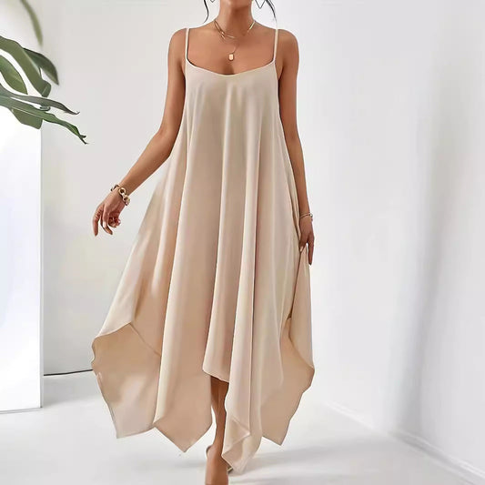 Scoop Neck Midi Cami Dress - MONLANE