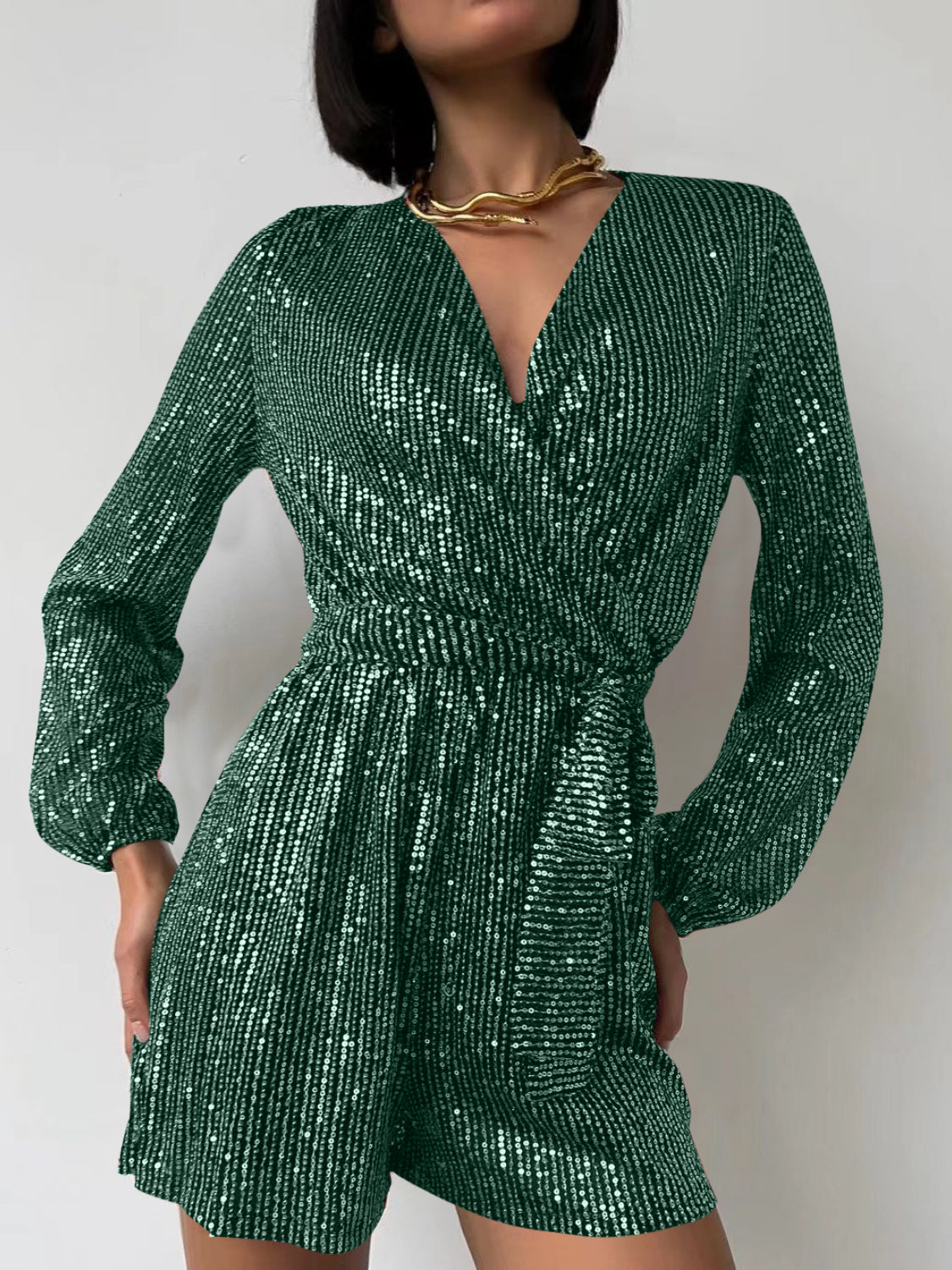 Full Size Long Sleeve Romper