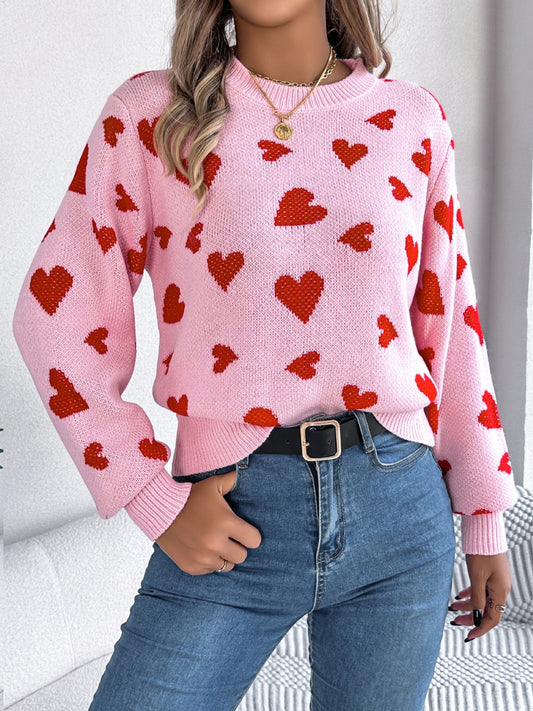 Heart Long Sleeve Sweater
