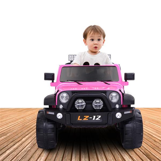 Rechargeable Kids Ride On Car Toy (Pink) - MONLANE