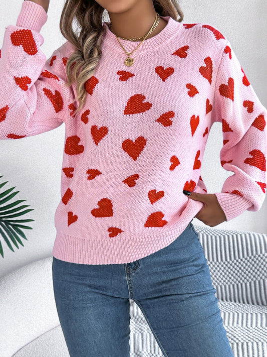 Heart Long Sleeve Sweater