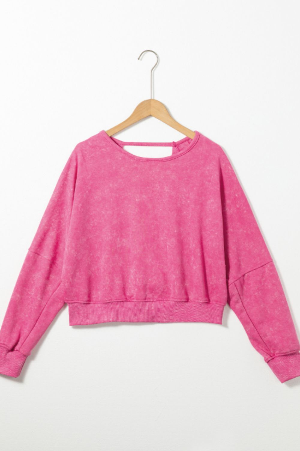 Cutout Long Sleeve Sweatshirt