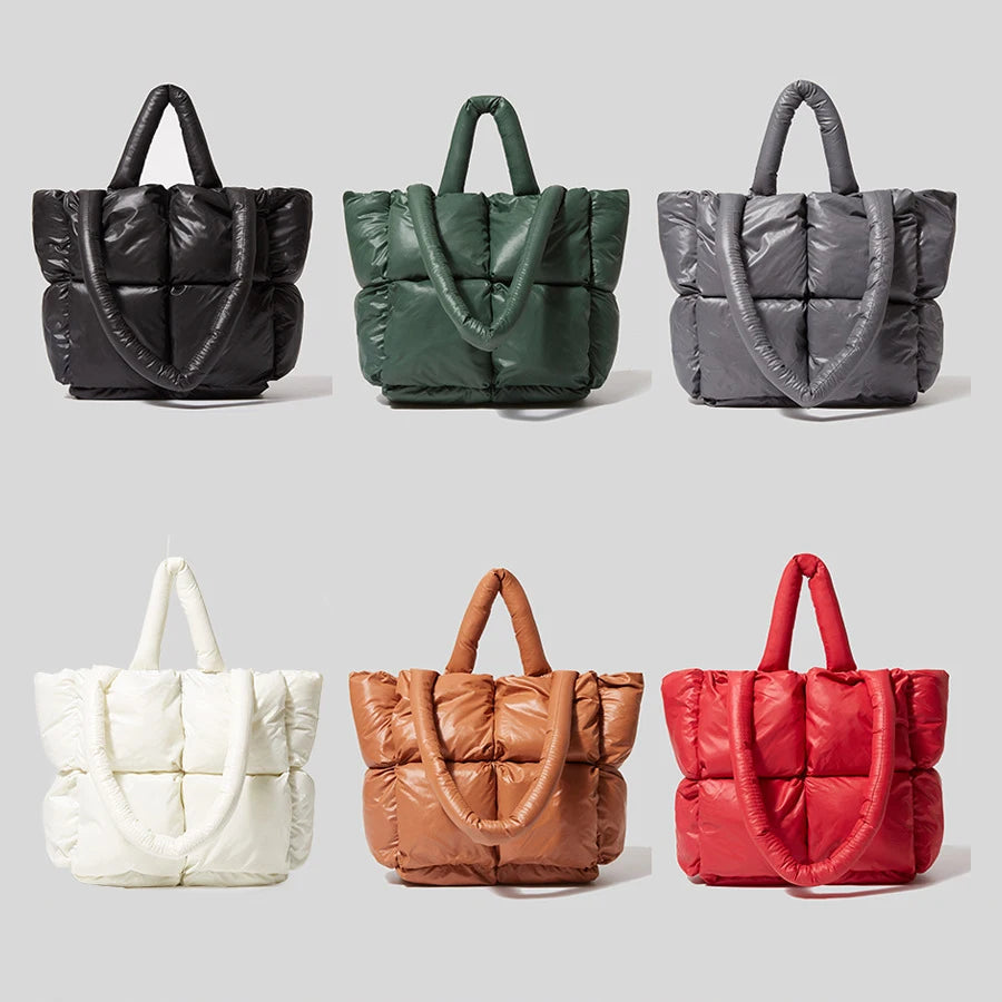 Quilted Luxury Nylon Down Cotton Bag