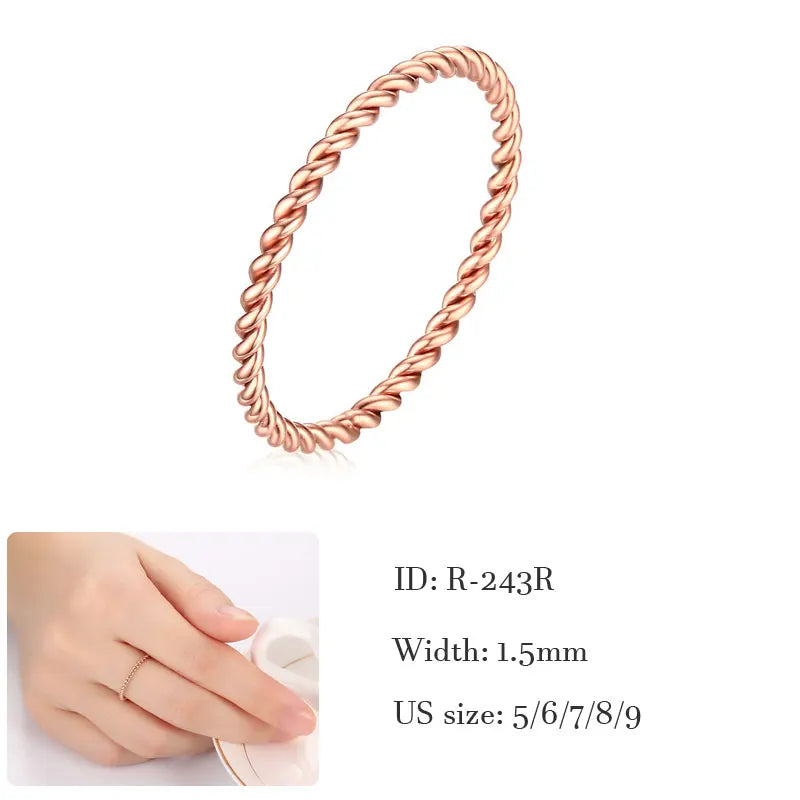 Triple Interlocked Promise Ring