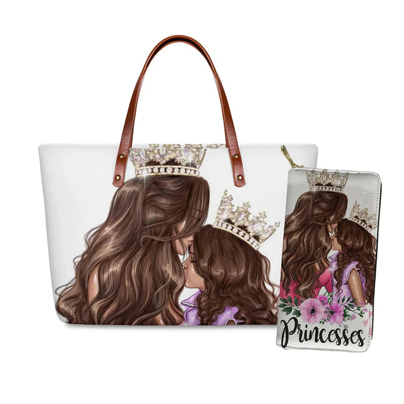 Super Mom Handbag& Wallet Set