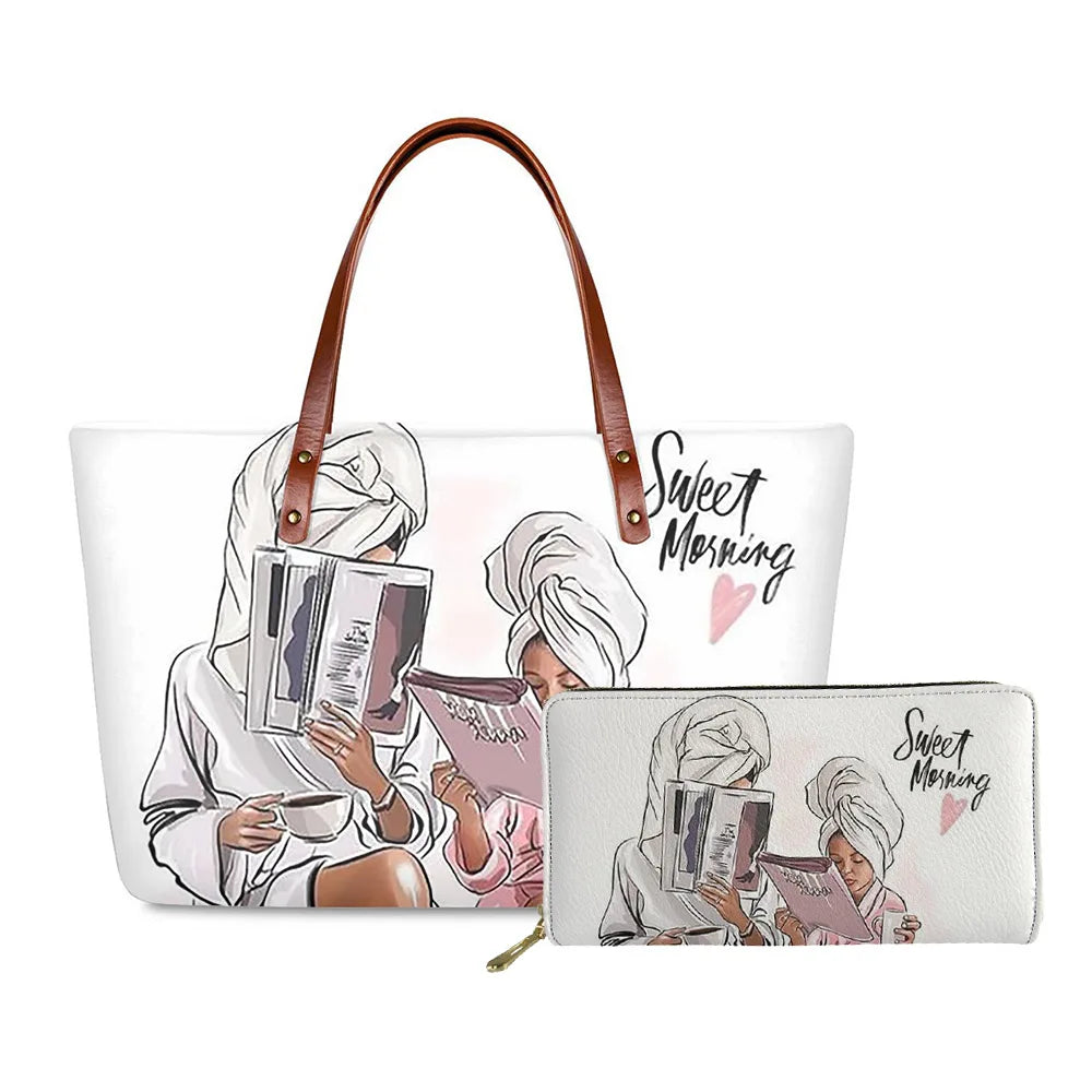 Super Mom Handbag& Wallet Set