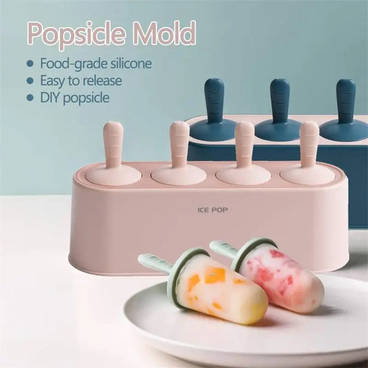 Silicone Ice Cream Pop Maker Mold