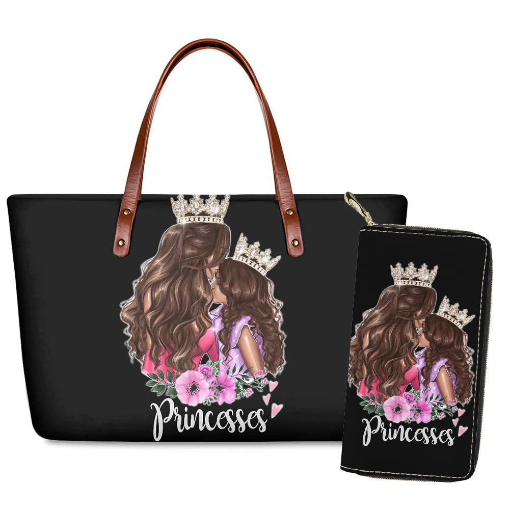 Super Mom Handbag& Wallet Set