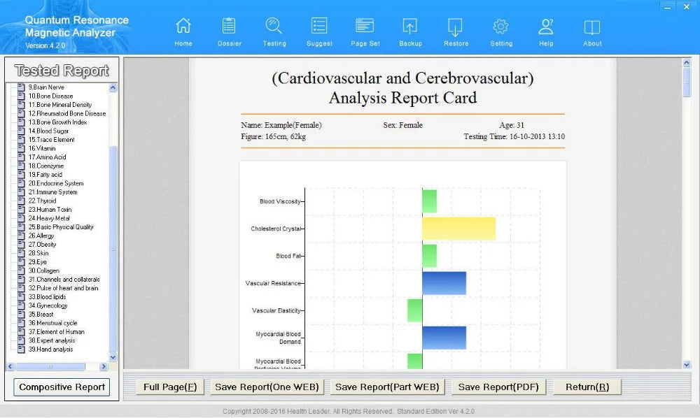 Quantum Therapy Analyzer
