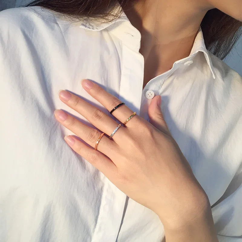 Triple Interlocked Promise Ring