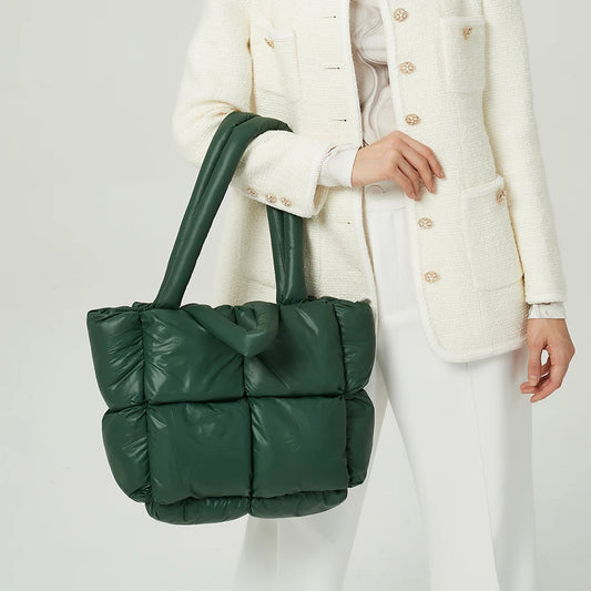 Quilted Luxury Nylon Down Cotton Bag