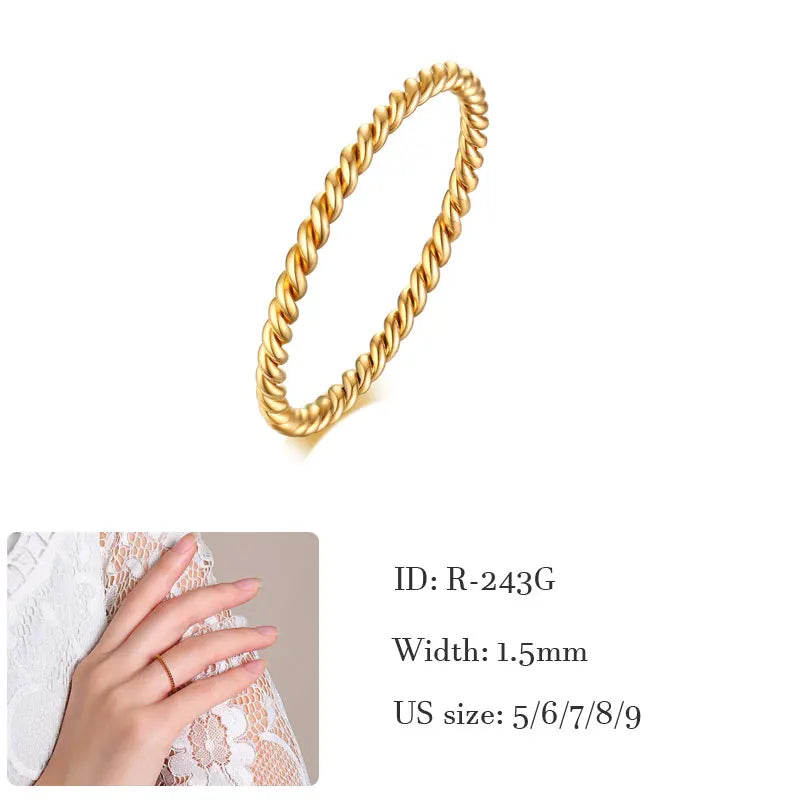 Triple Interlocked Promise Ring