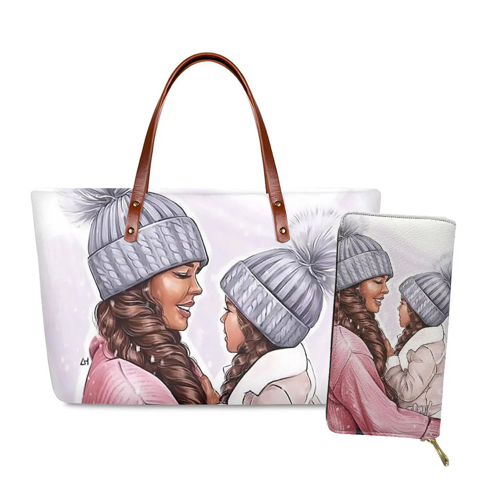 Super Mom Handbag& Wallet Set